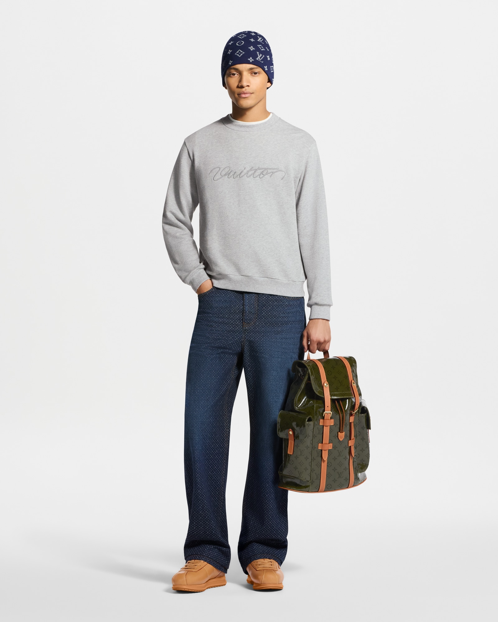 ビーニー・LV フィット モノグラム リフレクティブ S00｜ルイ